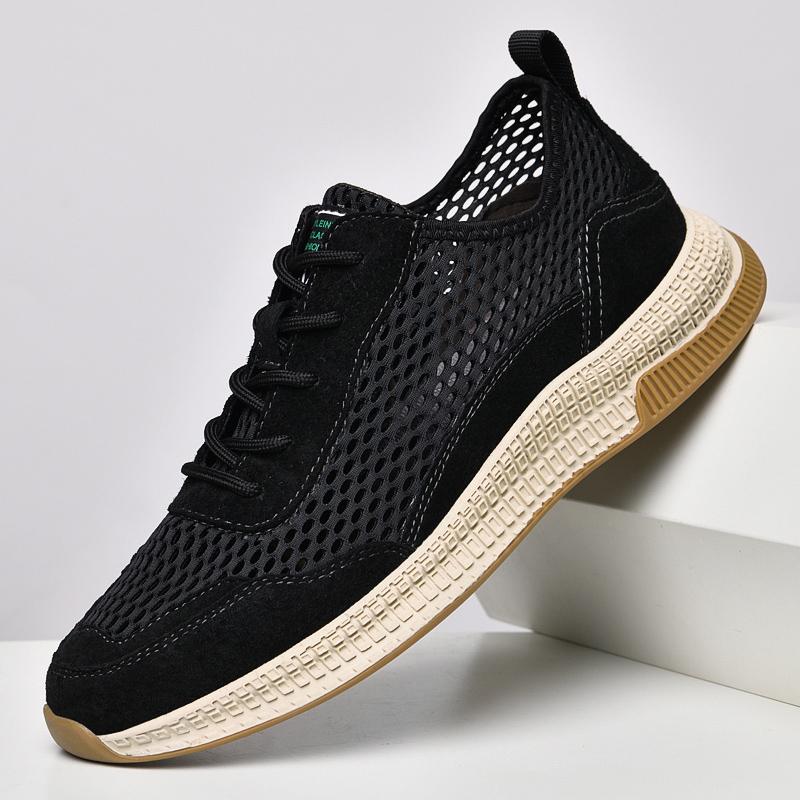 

Летние сетчатые мужские кроссовки дышащие мужские кроссовки для бега и тенниса удобные для активного отдыха кожаные мужские повседневные кроссовки Tenis Masculino 38