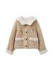 Yuxiang 2025 Winter Women’s Hooded Coat - Leather & Fur Fusion, Cat-Inspired Design