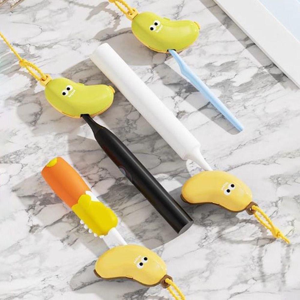 2Set Protective Banana Shape Toothbrush Cover 2 In 1 Toothbrush Protector Cap  Outdoor