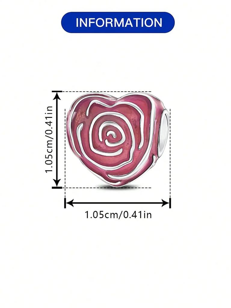 Koper Verguld Originele Bedels Valentijnsdag Liefde Rozen Kralen Passend voor Armband Dames Sieraden Cadeau