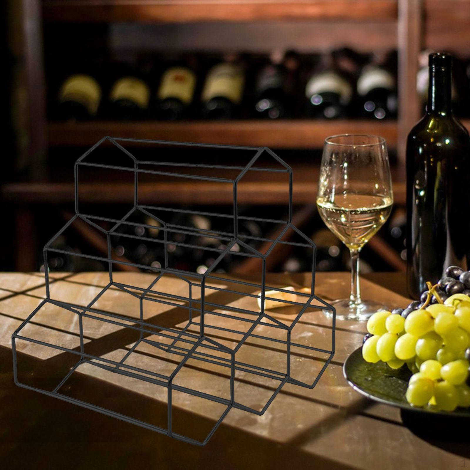 

Стеллаж для выставки товаров красного вина, 6 аксессуаров держателя бутылки, хранение формы сота