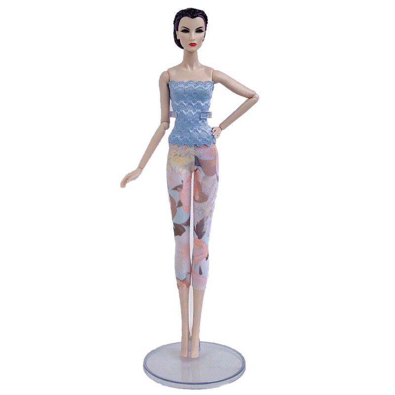 3 seturi/lot haine colorate pentru păpuși pentru ținute pentru păpuși Barbie Top din dantelă și pantaloni scurți Jambiere pentru păpuși Barbie 1/6 Accesorii pentru păpuși
