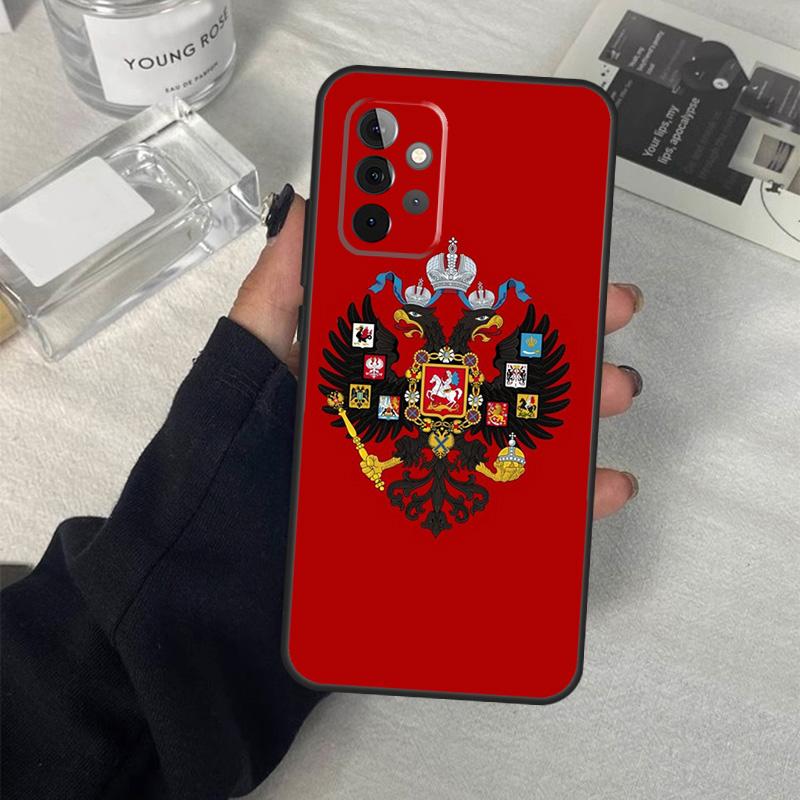 Russian Empire Coat of Arms Phone Case For Samsung Galaxy A34 A54 A14 A13 A23 A33 A53 A73 A52 A42 A32 A22 A12 A51 A71