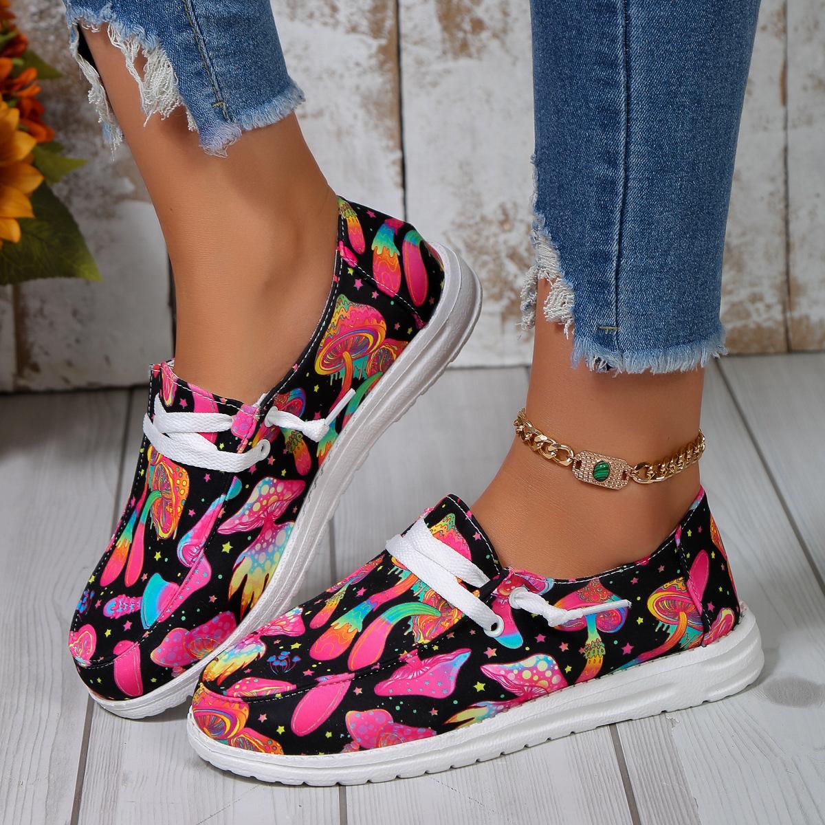 

Модные европейские и американские парусиновые туфли для женщин 2024 года, новые дизайнерские женские туфли с принтом Sense, большие размеры 36-43, Zapatos Mujer, Zapatos 40 розы красного