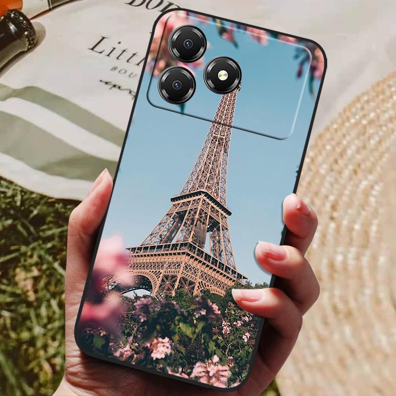 For ZTE Blade A36 4G Case Cover Funda Luxury TPU Shockproof Cartoon Silicone Phone Cover For ZTE Blade A36 A 36 Z2472 Coque