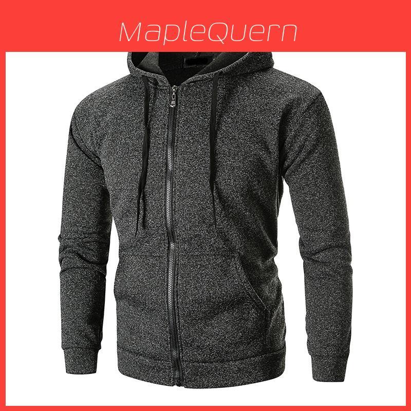 Giacca Felpa con Cappuccio da Uomo Premium Atletica Morbida in Sherpa con Zip per un Comfort Stiloso