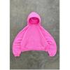 ZYLLO European and American Fashion Loose Hooded Solid Color Street Sports Top