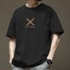 Short Sleeve T-shirt Men's Summer Trend 100% Cotton with American Half Sleeve 2025 New Top Hong Kong Style Casual T-shirt T