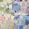1set Retro Embossed Floral Border DIY Writable Decorative Hard Cardstock Paper for Scrapbooking Boxed Sticky Notes Journaling