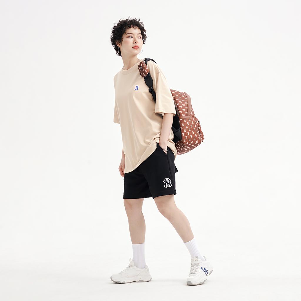 New MLB Set In Sleeve T Shirt Unisex Sandy Brown 3ATSB0233-43SAL