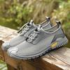 Breathable Mens Shoes Non-slip Rubber Summer Sports Mesh Shoes Outdoor Walking Sports Sneakers Lace-up Casual Trekking Footwear