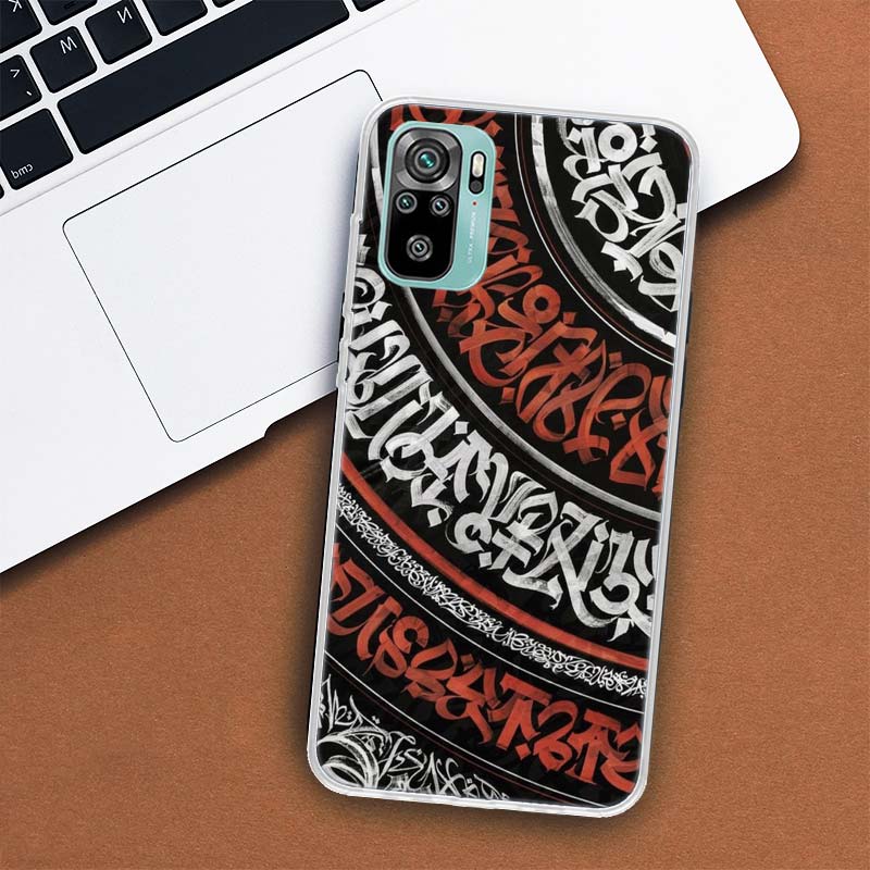 Pokras Lampas Art Graffiti Pouzdro na telefon pro Xiaomi Redmi Note 12 10 10S 9 9S 9T 8 8T 11T 11S 11E 11 Pro Plus 7 5 5G Coque Kryt