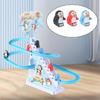12x Penguins Figure for Kids Electric Climb Stair Toy Roller Track Toy Accessories Indoor Play Children Slide Stair Part