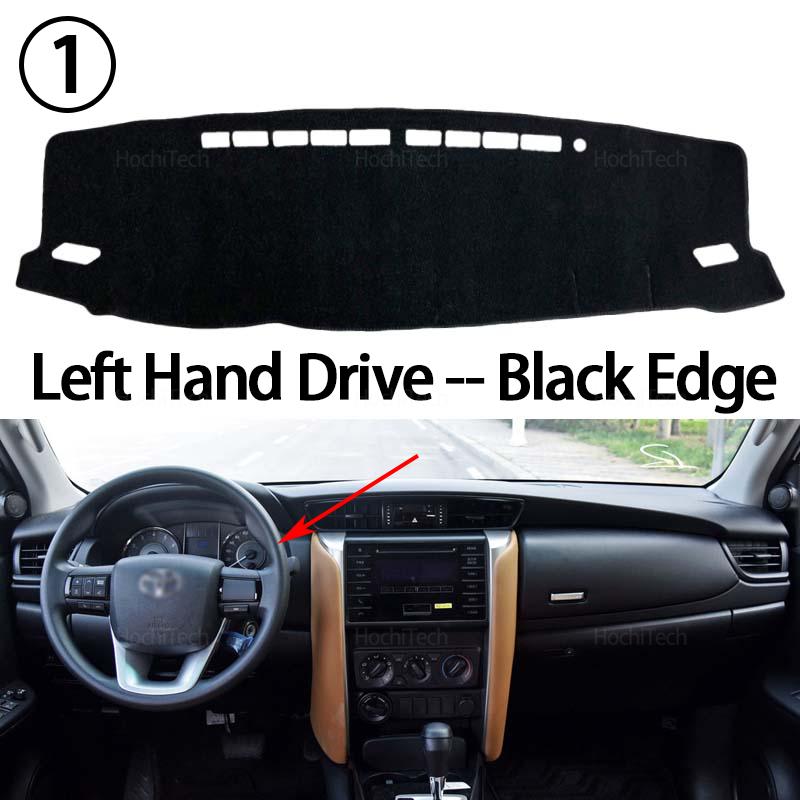 Dashboard Cover Dash Board Mat Carpet Pad for Toyota Fortuner SW4 AN150 AN160 2016- Sunshade Cushion Non-slip Accessories