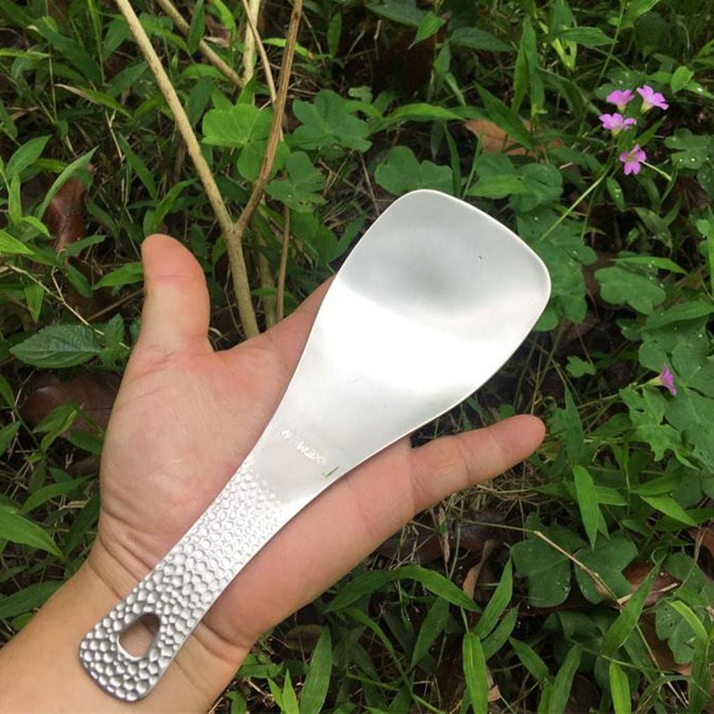LoveinDIY Titanium Spatula Camping Shovel Rice Spoon Kitchen Utensils Cooking Tools