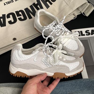 2025 Summer New Korean German Training Shoes Mesh Retro Breathable Thin Versatile Casual Sports Flat-soled Forrest Gump Shoes