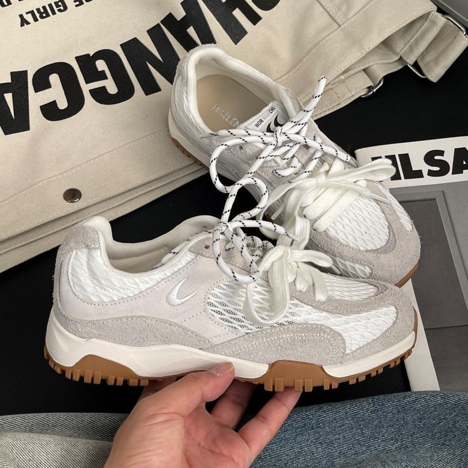 2025 summer new Korean German training shoes mesh retro breathable thin versatile casual sports flat-soled Forrest Gump shoes