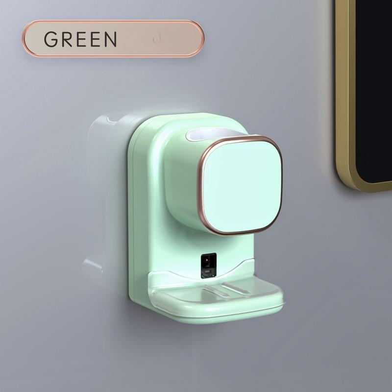 

Automatic Sensor Toothpaste Dispenser for Bathroom Accessories, Wall Mounted Smart Toothpaste Dispenser with USB Removable зелений