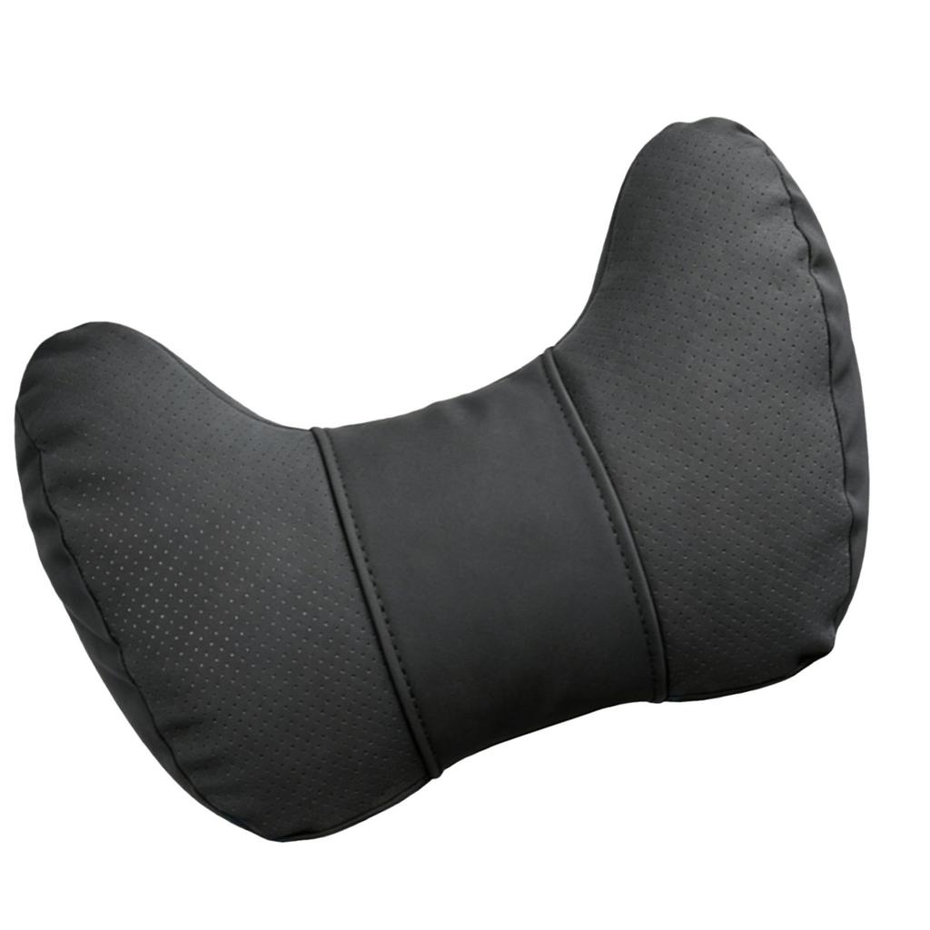 Car Neck Pillow Breathable Soft Comfortable Car Head Rest Cushion for Driving Fatigue Relieve Black