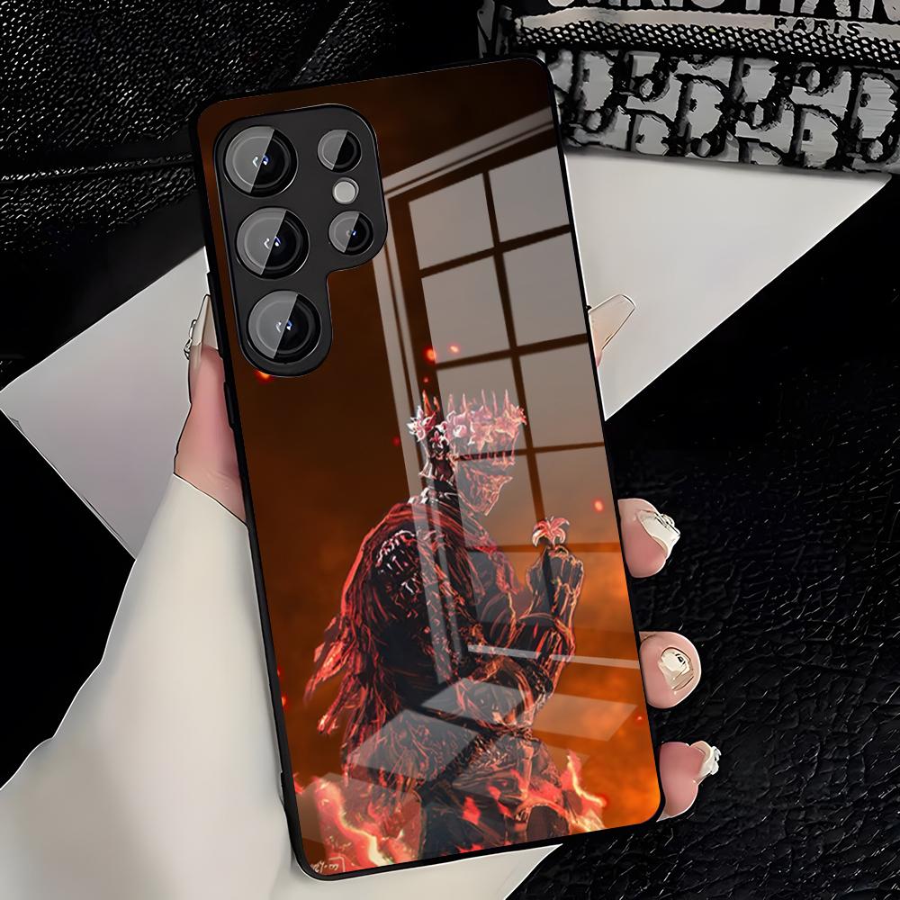 

Чехол для телефона с игрой D-Dark S-Souls для Samsung S26 S25 Plus S20 S20 Plus S22 Ultra S23 FE S21 Plus S21 Ultra Стеклянная крышка Samsung S22 Plus