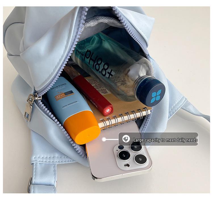 Nylon Fabric Shell Shoulder Bag: 2025 Casual, Waterproof, Large Capacity Crossbody for Women