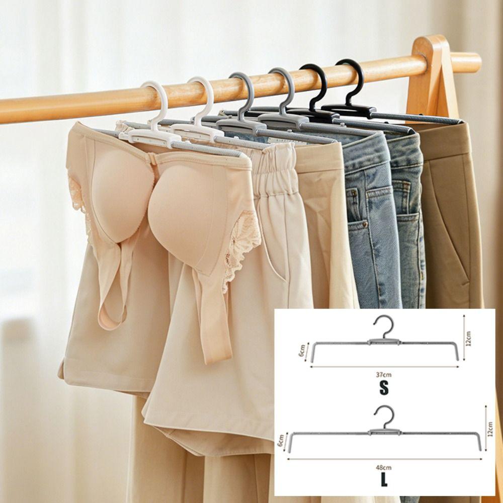 Adjustable Spring Pants Rack Spring Tension Clothes Hanger New Trouser Hanger Pants Storage