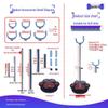 BJD Doll Adjustable Stand for 6, 8, 12-Point Figures