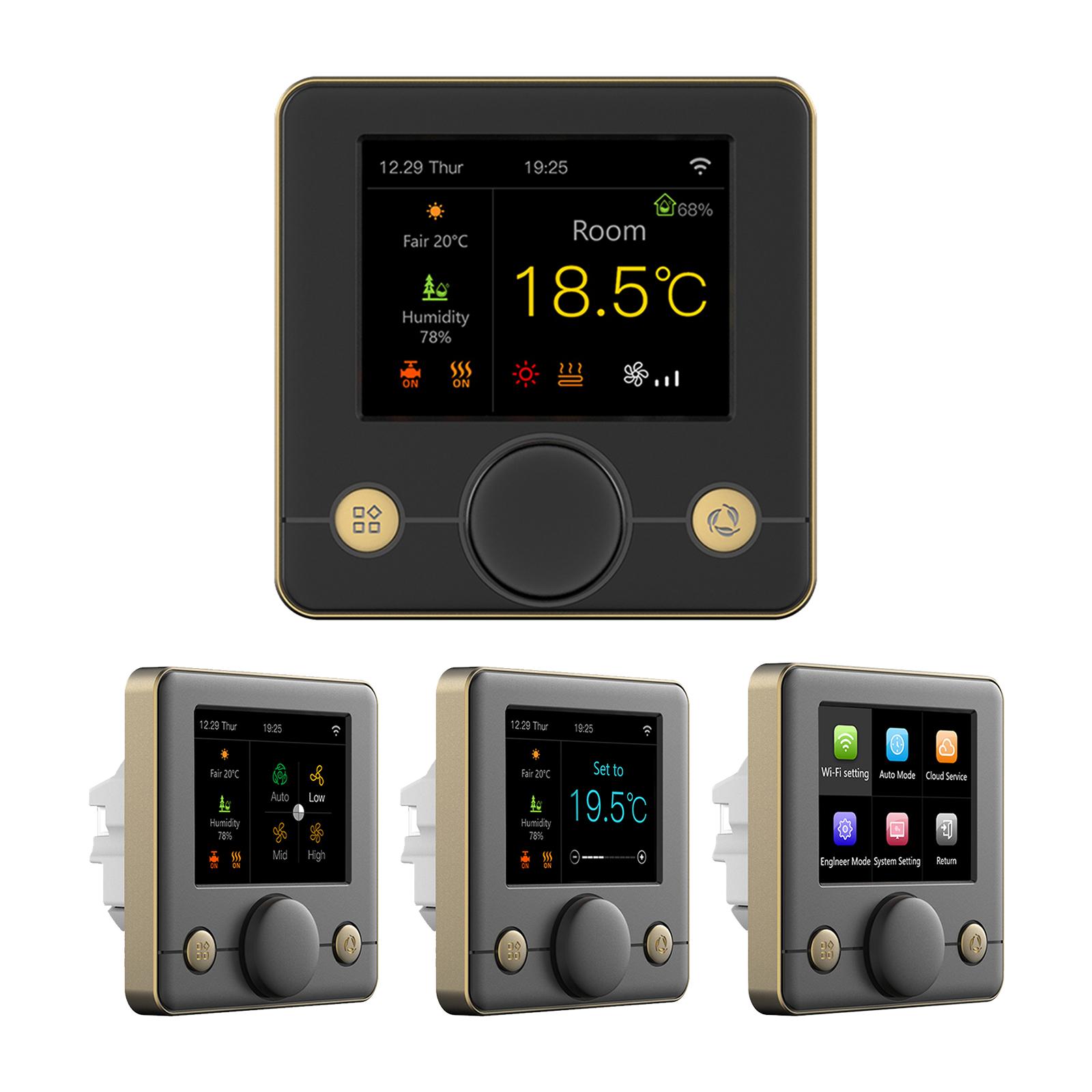 WIFI Smart Boiler Thermostat with RGB Colorful LCD Display Intelligent Thermostat Indoor Constant Temperature Controller Digital Programmable Thermost