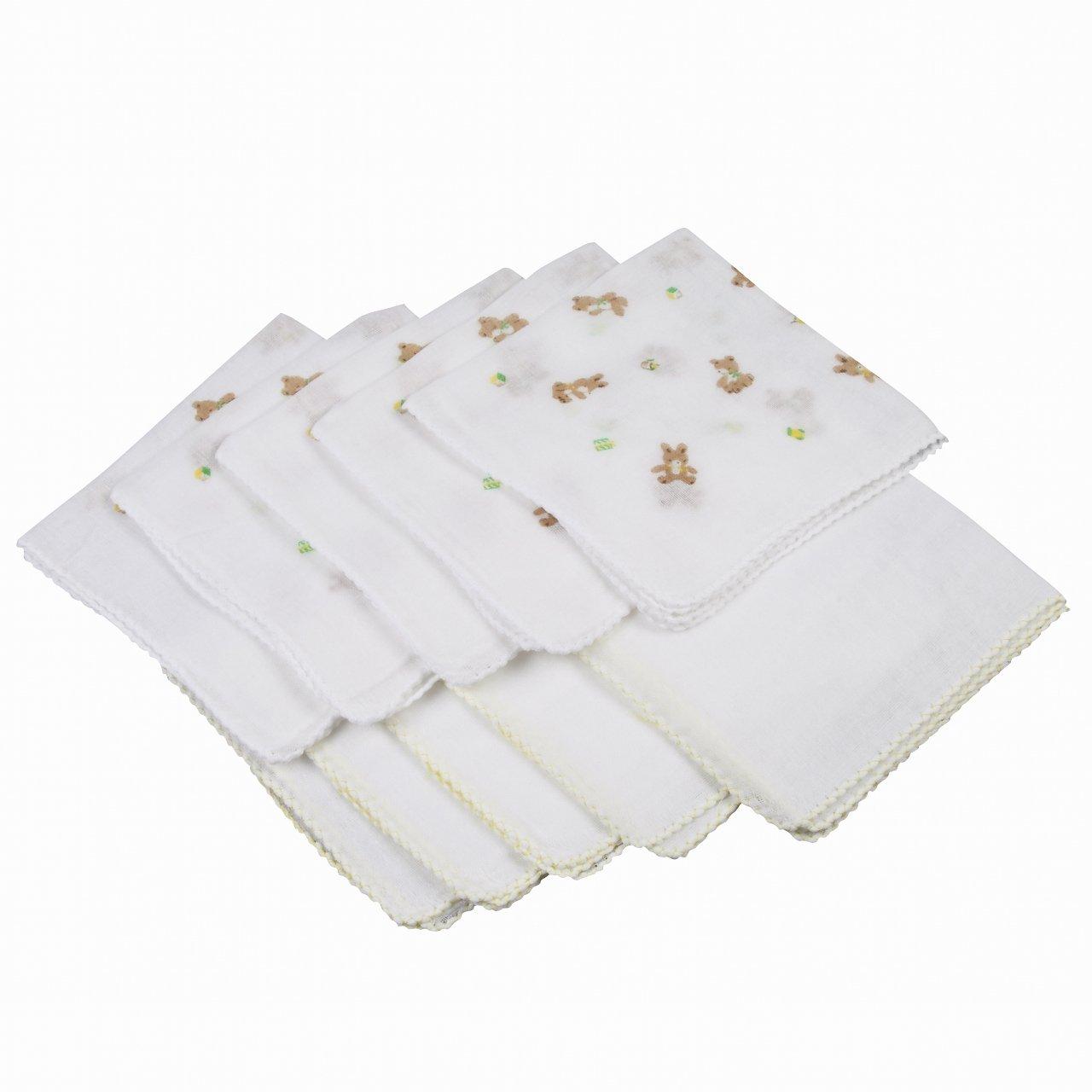 

Isamu Shokai Cotton Gauze 10 count 100% Handkerchiefs, Assorted, 31x31cm,