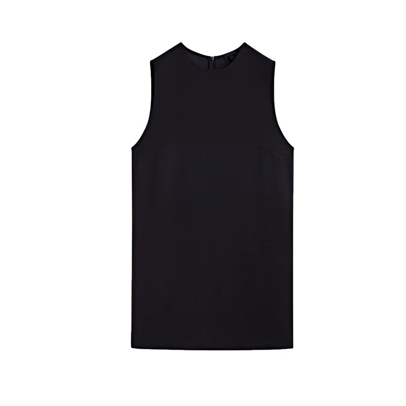 MD Spring New Arrival Women's Fashion Casual Minimalist Style Accessible Luxury Sleeveless Short Version Dress Black Dress 6667715
