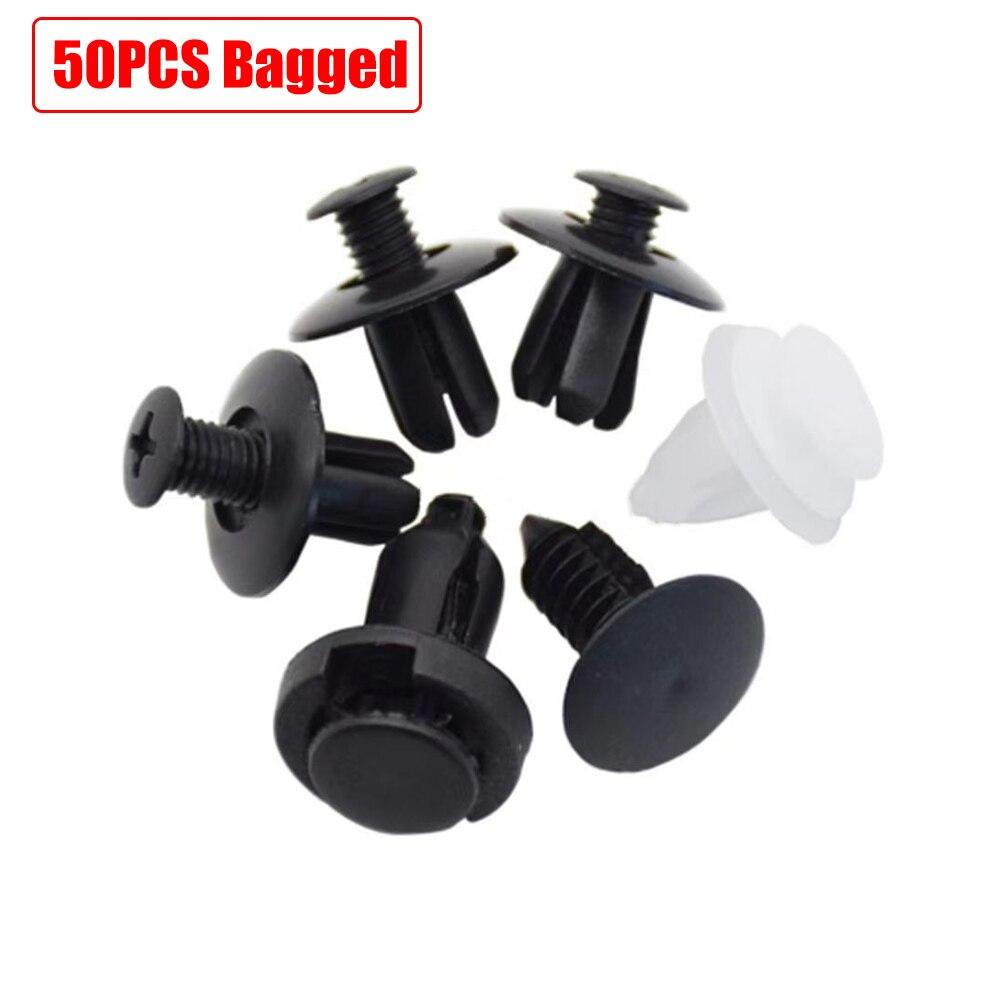 

50/100pcs Auto Fastener Mixed Clip Car Body Push Retainer Pin Rivet Bumper Door Trim Panel Retainer Fastener Kit Car Accessories