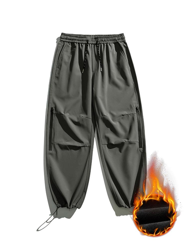 Herren Herbst/Winter Samt Freizeithose: Trendige Bergserie, Outdoor Warm, Drei-Beweis-Sturm-Overall.
