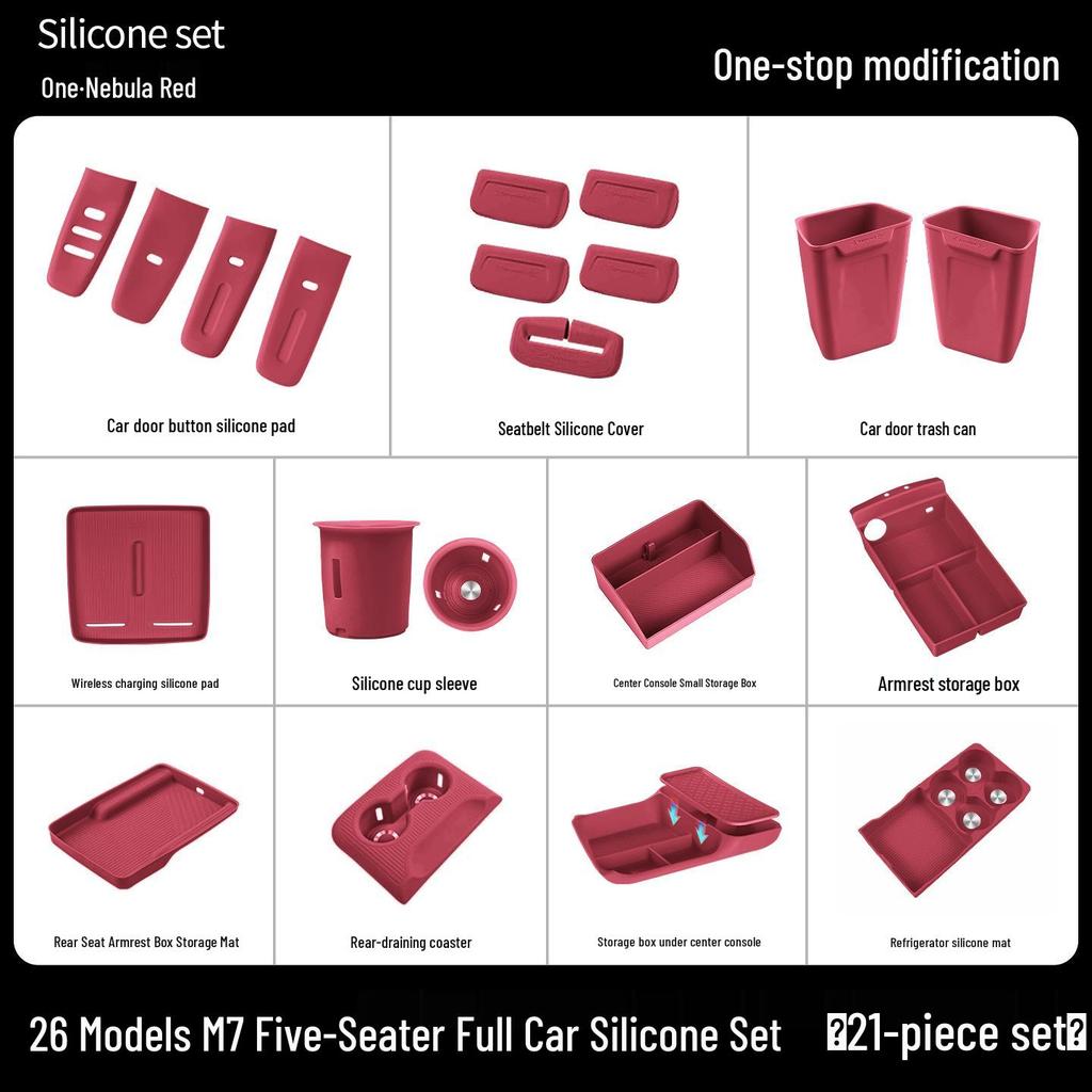 AITO M7 M8 M9 Accessories: Wireless Charger Pad & Interior Trim Mod Kit