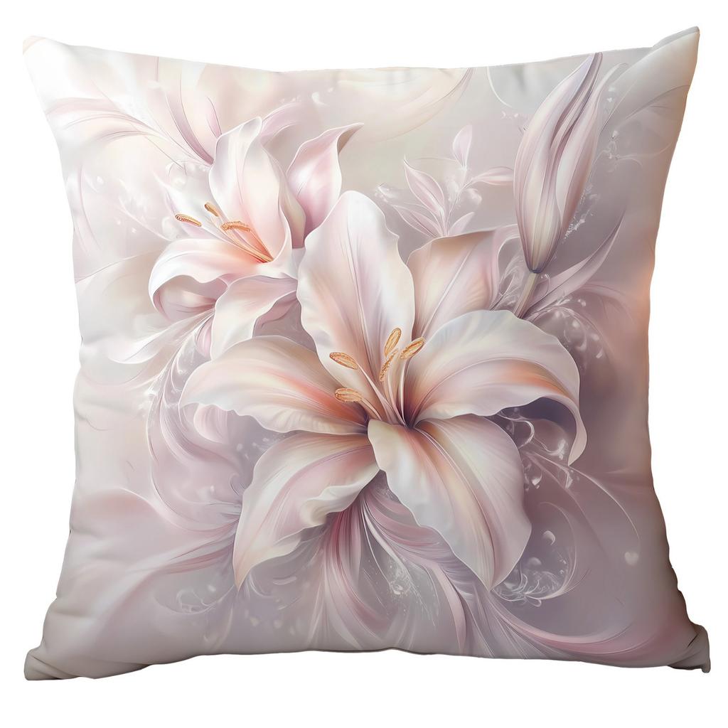 Retro Dreamy Watercolor Floral Polyester Pillowcase Home Sofa Cushion Pillowcase