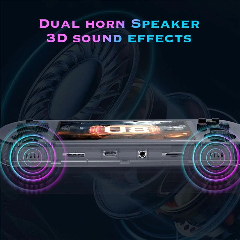 B03B-U8 Retro Palm Game Console Open Source Linux System Game Console Game Console 128GB Black