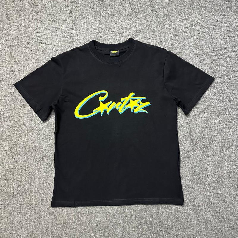 New High Street Corteiz Alcatraz Fun Letter Print Men's and Women's Casual Short Sleeve T-Shirt