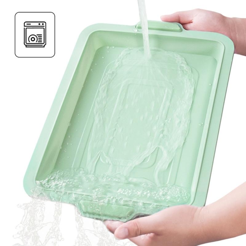 Silicone Rectangular Mold Set Silicone Cake Molds Baking Moulds Bread Tray Molds Non-stick Baking Accessories for Baking
