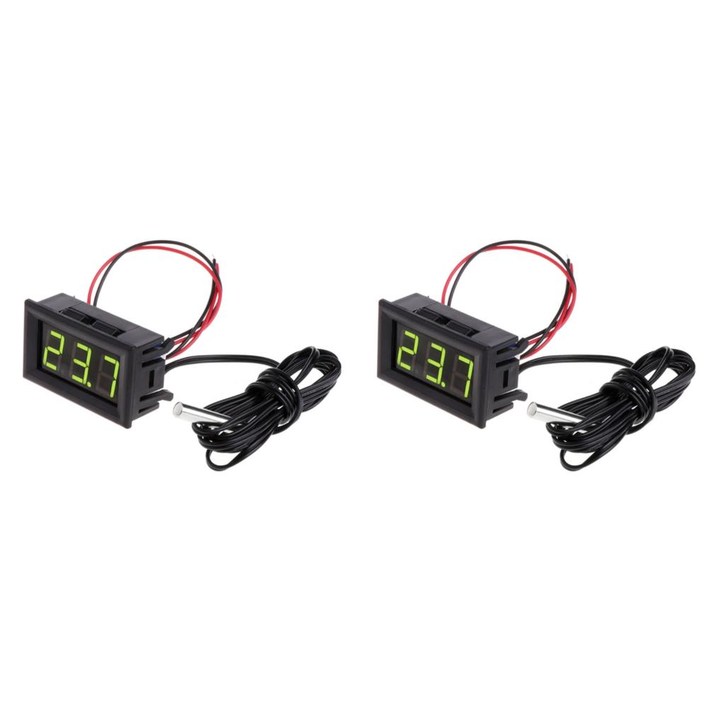 1-5pcs 0.56inch LED Digital Thermometer Tester Panel Gauge with Sensors Probe Thermometer Gauge Temperature Instrument