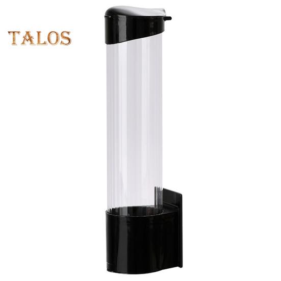 

Диспенсер для бумажных стаканчиков Настенное крепление без перфорации Выдвижной тип Прозрачная видимая пылезащитная крышка Одноразовый пластиковый держатель для стаканчика для воды Домашние принадлежности чёрный