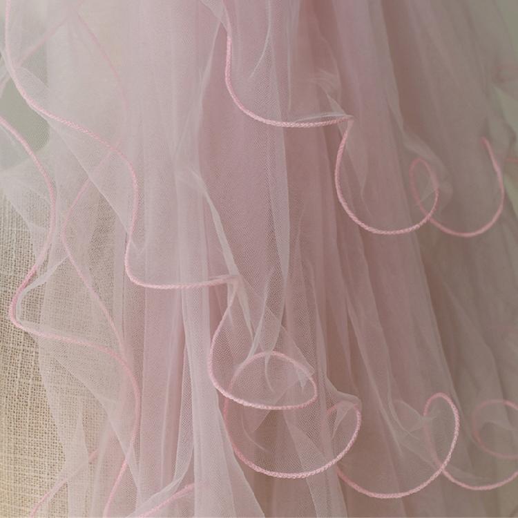 Brautschleier Hochzeitschleier Mehrlagiger Kurzer Schleier mit Haarkamm Junggesellinnenabschied Schleier