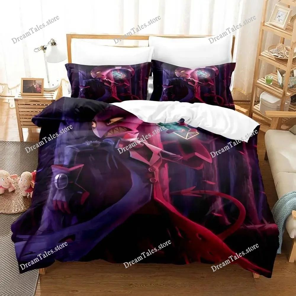 Fashion 3D Print Anime Helluva Boss Bedding Set Duvet Cover Bed Set Quilt Cover Pillowcase Comforter King Queen Size Boys Adults