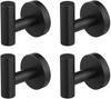 High Quality 4 PCS Set Heavy Duty Decorative Wall Hooks Rustproof Bathroom Towel Hook Stainless Steel Hat Coat Hook