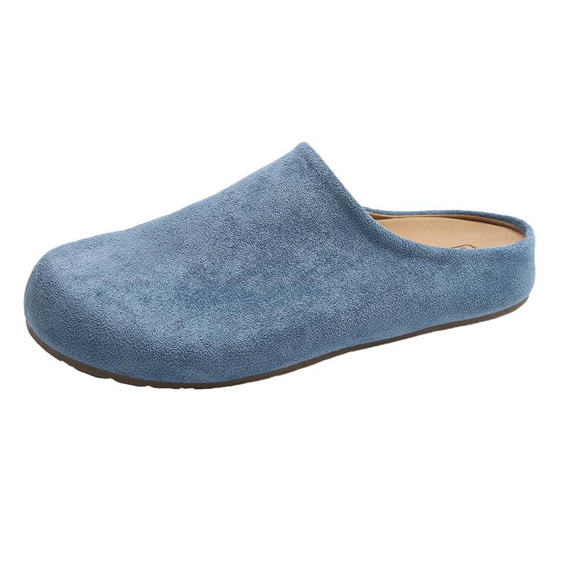 Slippers Women Outer Wear Spring Thick Bottom One Stirrup Lazy Shoes Baotou Half Slippers Women Fashion Women Summer Shoes Breathable for Hot Weather