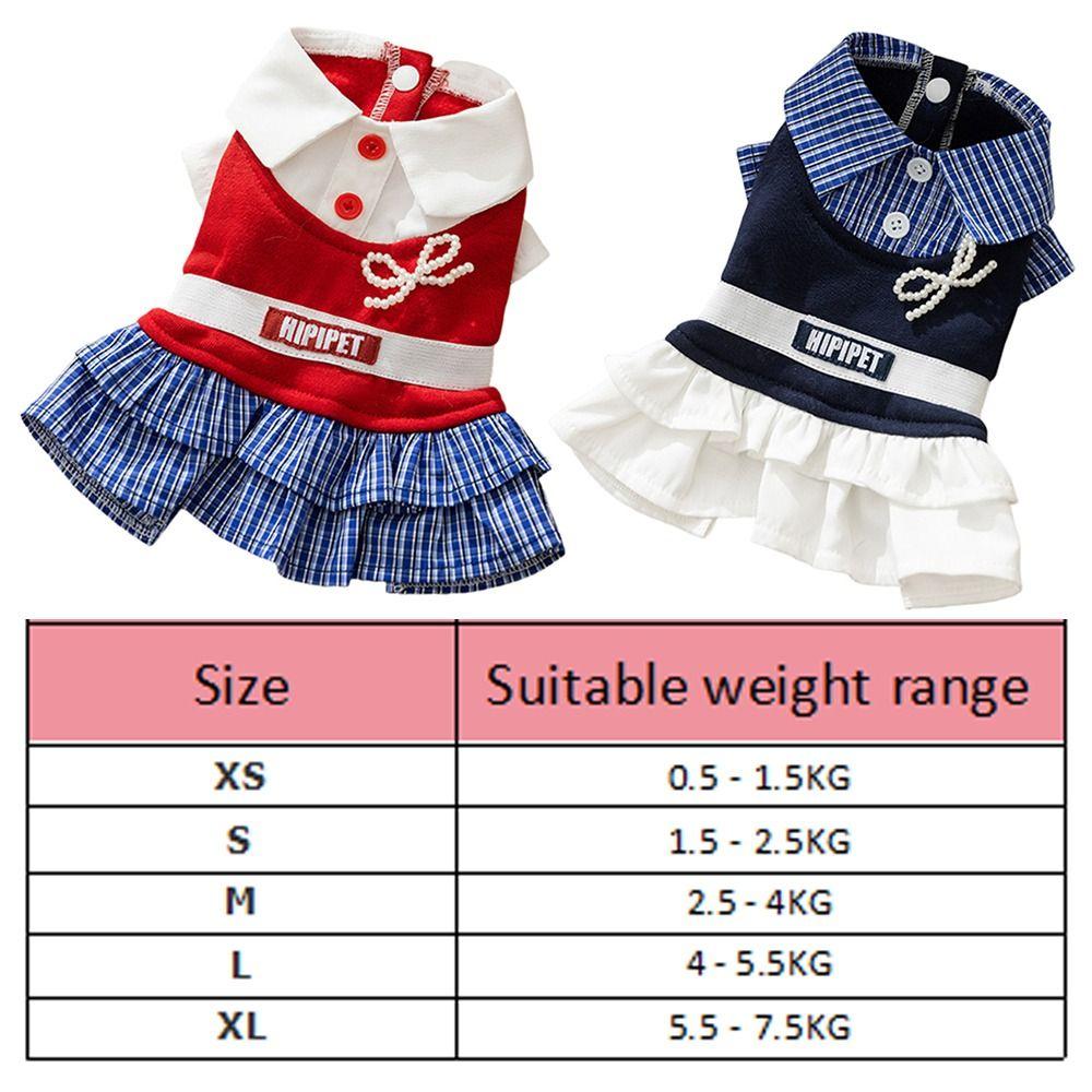 Cat Gown Soft Cat Bowknot Dress Cute Preppy Style Pet Princess Skirts Shirt Collar Creative Puppy Pleated Skirt Pet Party