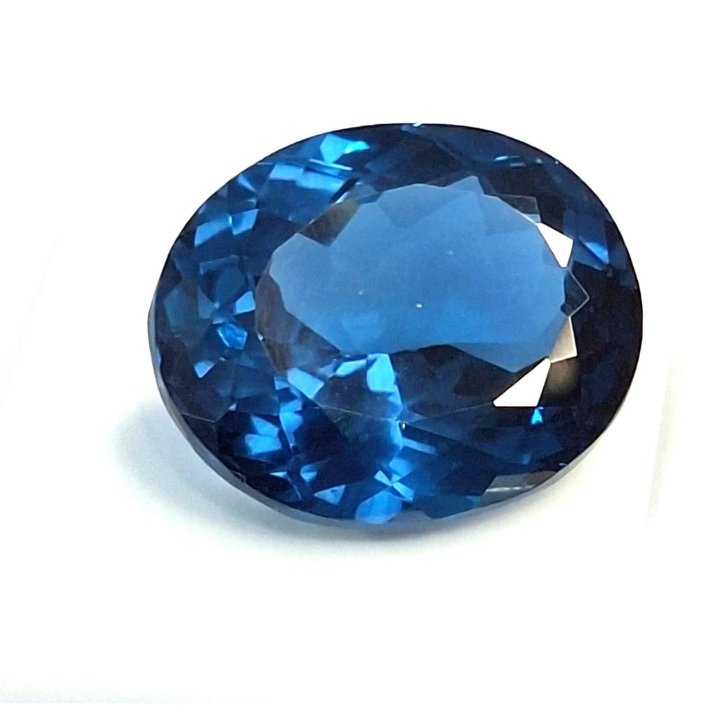 Natural Indicolite Tourmaline Oval Cut 23-25 Ct Fabulous Certified Gemstone