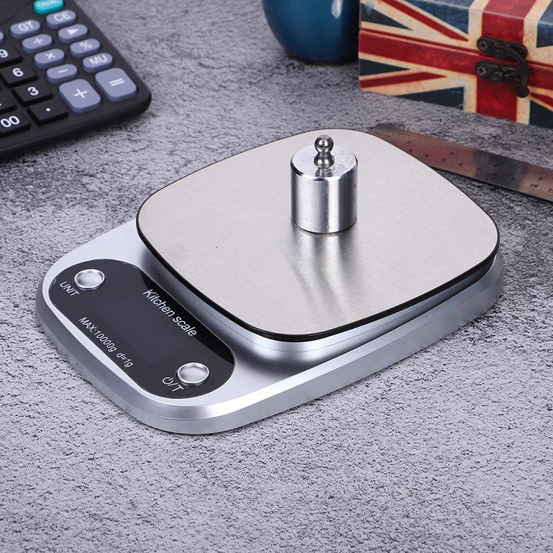 Rechargeable Stainless Steel Kitchen Scale for Baking and Coffee