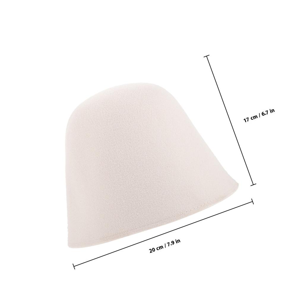 1 Piece Bath Hat Reusable Sauna Hat Breathable Felt Design for Head Protection During Shower Sauna Room Use