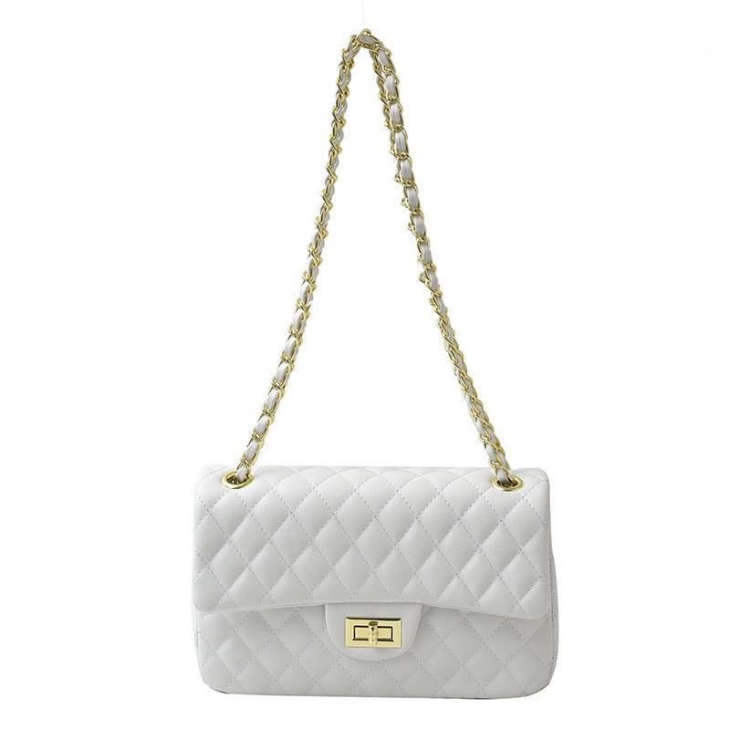 Fashionable Small Square Bag Niche Texture Shoulder 2026 New Style Diamond-grid Chain Women's One-shoulder Cross-body