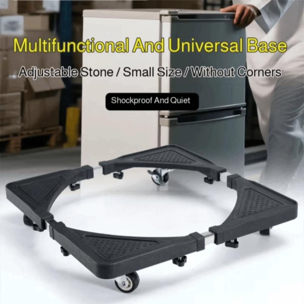 Retractable Universal Wheel Mobile Rack 4 Locking Wheels Movable Flower Pot Tray  Transporting
