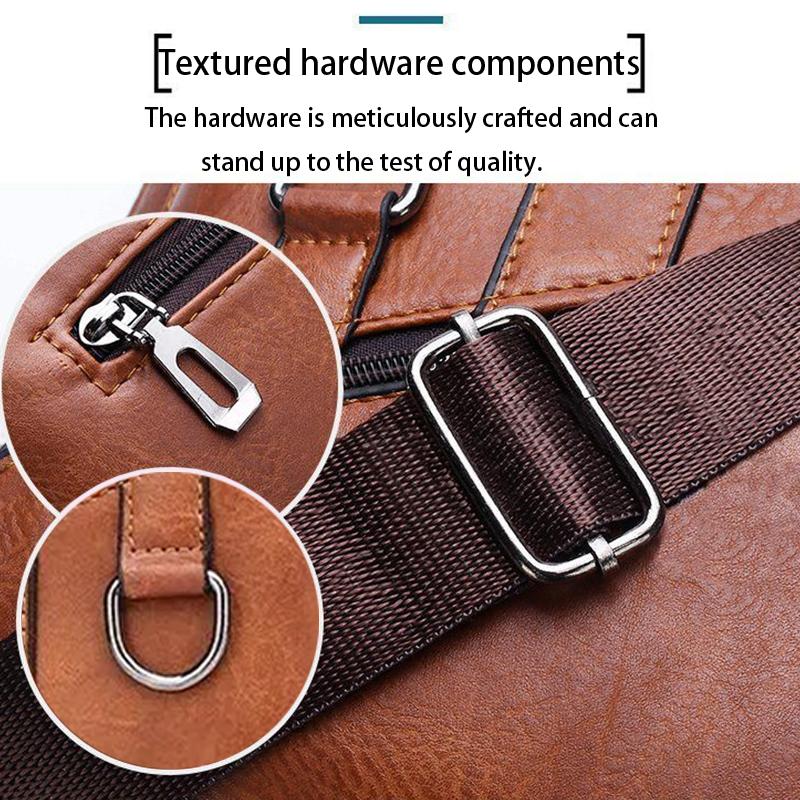 Classic Multi‑pocket Sport Shoulder Bag Durable Water‑resistant Nylon Crossbody Handbag for Men Everyday Casual Wear